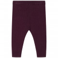 Cotton and wool knit leggings CARREMENT BEAU for GIRL