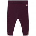 Cotton and wool knit leggings CARREMENT BEAU for GIRL