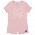 Organic cotton playsuit CARREMENT BEAU for GIRL