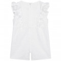 Embroidered playsuit CARREMENT BEAU for GIRL