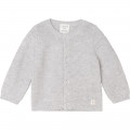 Cotton and wool knit cardigan CARREMENT BEAU for BOY