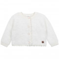 Fluffy knitted cardigan CARREMENT BEAU for GIRL