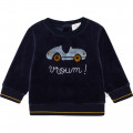 Embroidered velvet sweatshirt CARREMENT BEAU for BOY
