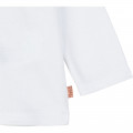 T-shirt di cotone con volant sulla scollatura CARREMENT BEAU Per BAMBINA