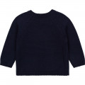 Cotton and wool buttoned jumper CARREMENT BEAU for BOY