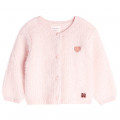 Embroidered knit cardigan CARREMENT BEAU for GIRL