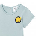 Camiseta bordada de algodón CARREMENT BEAU para NIÑO