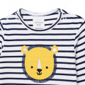 Striped organic cotton T-shirt CARREMENT BEAU for BOY