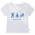 Cotton press-stud T-shirt CARREMENT BEAU for BOY