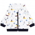 Printed hooded cardigan CARREMENT BEAU for BOY