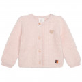 Embroidered downy cardigan CARREMENT BEAU for GIRL