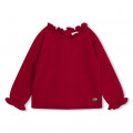 Plain wool and cotton jumper CARREMENT BEAU for GIRL