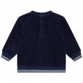 Sweater van katoenen velours CARREMENT BEAU Voor