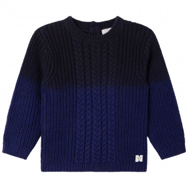 Baumwoll-Pullover mit Zopfmuster CARREMENT BEAU Für JUNGE