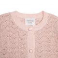 Metallic knit cardigan CARREMENT BEAU for GIRL