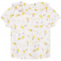 Lemon print blouse CARREMENT BEAU for GIRL
