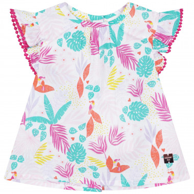 Printed cotton blouse CARREMENT BEAU for GIRL