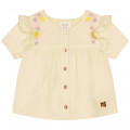 Embroidered blouse with frills CARREMENT BEAU for GIRL
