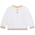 Knit jumper with striped edges CARREMENT BEAU for GIRL