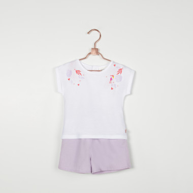 T-shirt con stampa alle spalle CARREMENT BEAU Per BAMBINA