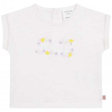 Heathered cotton T-shirt CARREMENT BEAU for GIRL