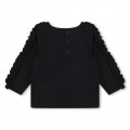 T-shirt with frilled sleeves CARREMENT BEAU for GIRL