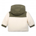 Zip-up coat with patch CARREMENT BEAU for BOY