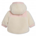 Bi-material hooded coat CARREMENT BEAU for GIRL