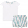 Cotton T-shirt and shorts set CARREMENT BEAU for GIRL