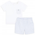 Cotton bi-material set CARREMENT BEAU for BOY