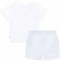 Cotton bi-material set CARREMENT BEAU for BOY