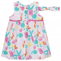 Percale dress and headband CARREMENT BEAU for GIRL