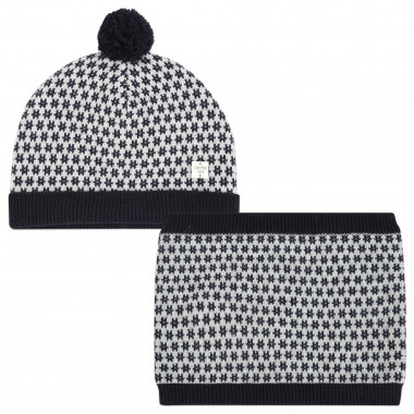 Printed hat and snood  for 