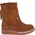 Zip-up leather ankle boots CARREMENT BEAU for GIRL