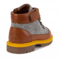 Two-tone leather boots CARREMENT BEAU for BOY