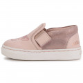 Leather hook-and-loop trainers CARREMENT BEAU for GIRL