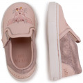 Leather hook-and-loop trainers CARREMENT BEAU for GIRL