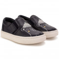 Leather hook-and-loop trainers CARREMENT BEAU for BOY