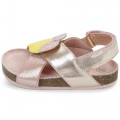 Sandales en cuir CARREMENT BEAU pour FILLE