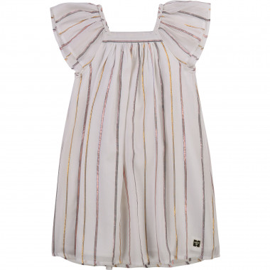Striped cotton voile dress CARREMENT BEAU for GIRL