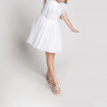 Satin and tulle dress CARREMENT BEAU for GIRL