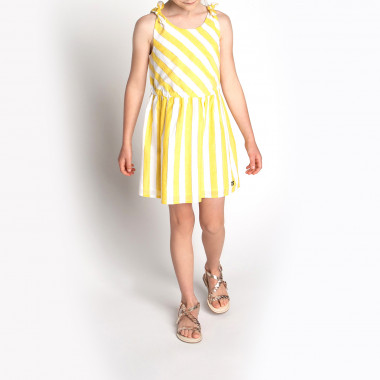 Dress with knotted straps CARREMENT BEAU for GIRL