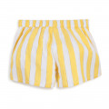 Striped shorts with bow CARREMENT BEAU for GIRL