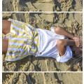 Short rayé avec noeud CARREMENT BEAU pour FILLE