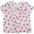 Blouse boutonnée imprimée CARREMENT BEAU pour FILLE