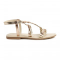 Braided sandals with buckle CARREMENT BEAU for GIRL