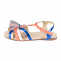 Sandalias de piel con pompón CARREMENT BEAU para NIÑA