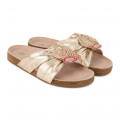 Leather flip-flops with shell CARREMENT BEAU for GIRL