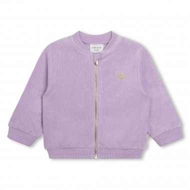 Zip-up terry cloth cardigan CARREMENT BEAU for GIRL
