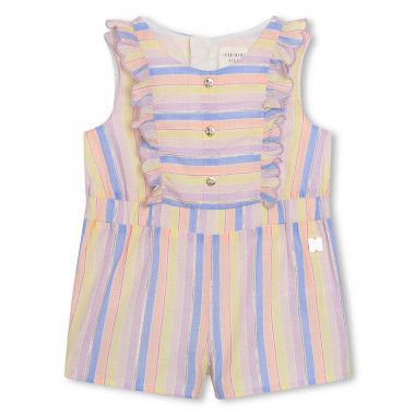 Cotton percale short romper  for 